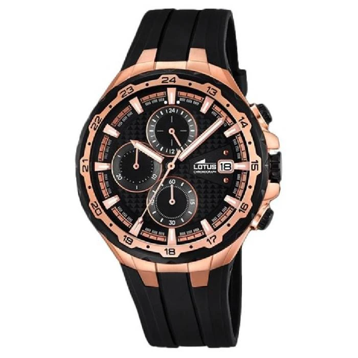 Мъжки ръчен часовник с кварцов механизъм - корпус от Стомана - Полимер - цвят Черен Черен