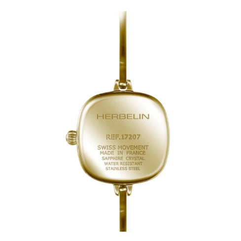 Дамски ръчен часовник с кварцов механизъм - корпус от Стомана - Стоманена верижка - цвят Сребрист Злато