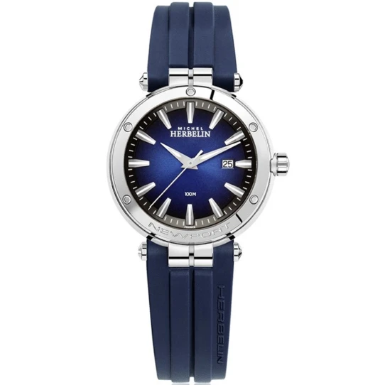 Дамски ръчен часовник с кварцов механизъм - корпус от Стомана - FKM - цвят Син Син