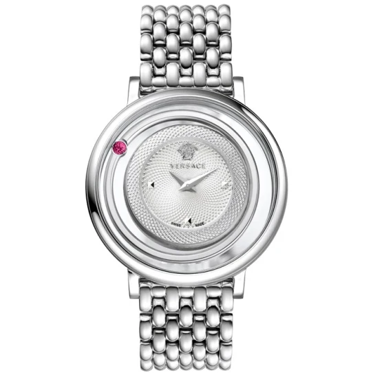 Дамски ръчен часовник с кварцов механизъм - корпус от Стомана - Стоманена верижка - цвят Сребрист Сив