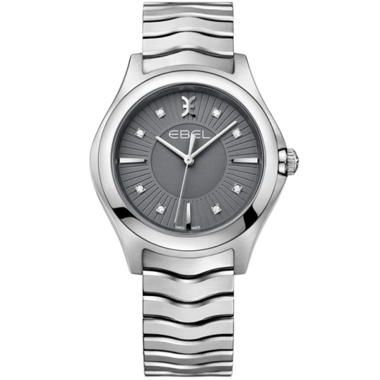 Дамски ръчен часовник с кварцов механизъм - корпус от Стомана - Стоманена верижка - цвят Сив Сив