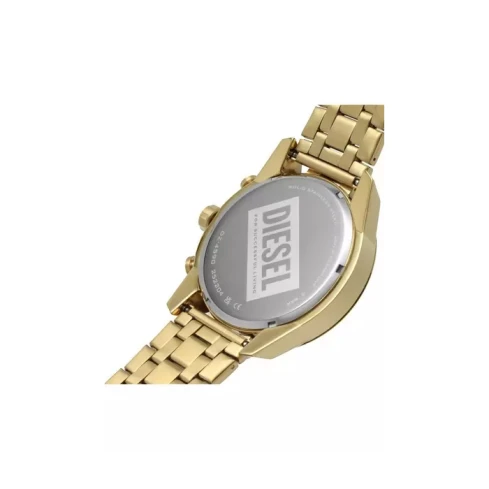 Мъжки ръчен часовник с кварцов механизъм - корпус от Стомана - Стоманена верижка - цвят Злато Злато