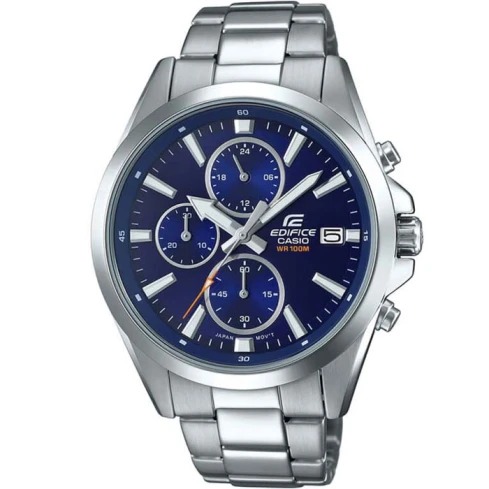 Casio EFV-560D-2AVUEF Edifice - Мъжки ръчен часовник с кварцов механизъм - корпус от Стомана - Стоманена верижка - цвят Син