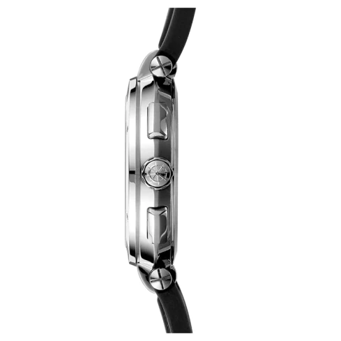 Мъжки ръчен часовник с кварцов механизъм - корпус от Стомана - Силиконова каишка - цвят Син Син