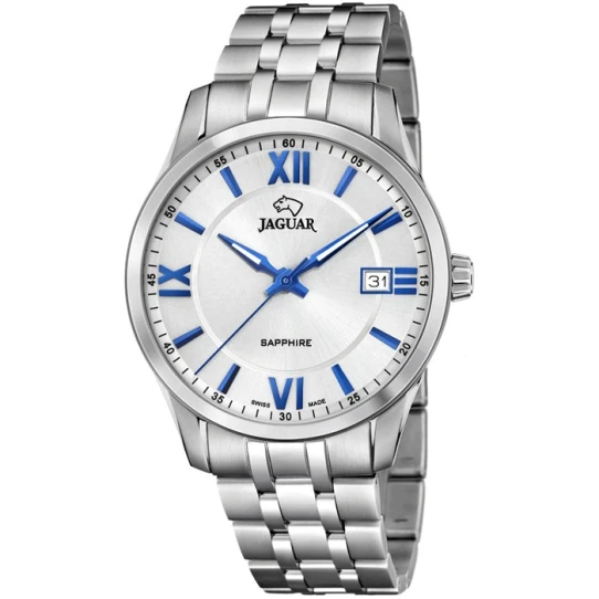 Мъжки ръчен часовник с кварцов механизъм - корпус от Стомана - Стоманена верижка - цвят Сребрист Сив