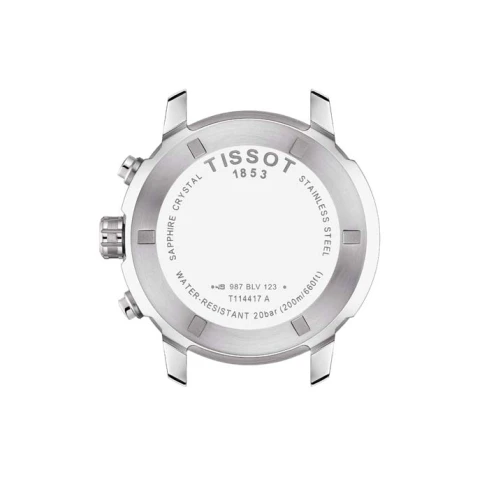 Мъжки ръчен часовник с кварцов механизъм - корпус от Стомана - Стоманена верижка - цвят Син Сив