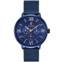 Мъжки ръчен часовник с кварцов механизъм - корпус от Стомана - Меш - цвят Син Син