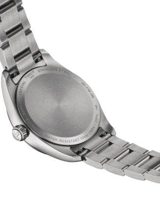 Дамски ръчен часовник с кварцов механизъм - корпус от Стомана - Стоманена верижка - цвят Син Сив