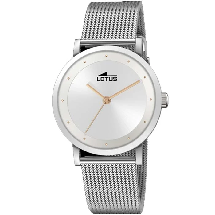 Дамски ръчен часовник с кварцов механизъм - корпус от Стомана - Меш - цвят Сребрист Сив