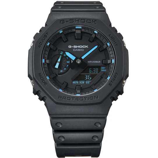 Casio GA-2100-1A2ER G-Shock - Мъжки ръчен часовник с кварцов механизъм - корпус от Полимер - Полимер - цвят Черен Черен
