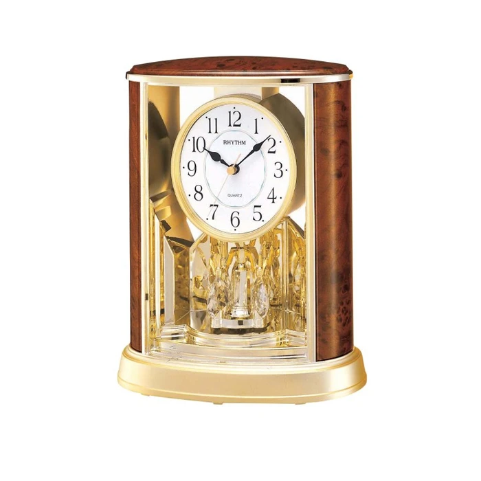 Унисекс будилник с кварцов механизъм - цвят Бял Дърво