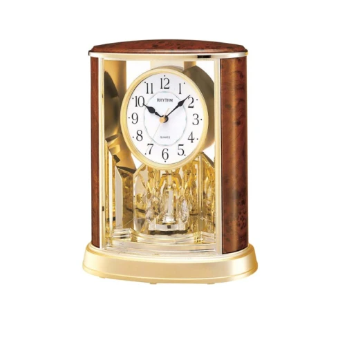 Унисекс будилник с кварцов механизъм - цвят Бял Дърво