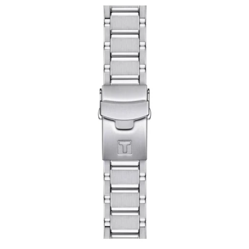 Мъжки ръчен часовник с кварцов механизъм - корпус от Стомана - Стоманена верижка - цвят Черен Сив