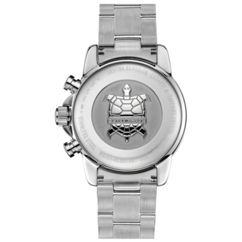 Мъжки ръчен часовник с кварцов механизъм - корпус от Стомана - Стоманена верижка - цвят Черен Сив