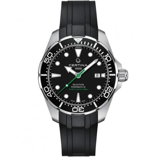 Мъжки ръчен часовник с автоматичен механизъм - корпус от Стомана - Силиконова каишка - цвят Черен Черен