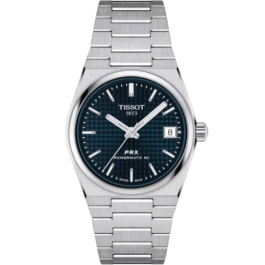 Дамски ръчен часовник с автоматичен механизъм - корпус от Стомана - Стоманена верижка - цвят Син