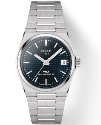 Дамски ръчен часовник с автоматичен механизъм - корпус от Стомана - Стоманена верижка - цвят Син