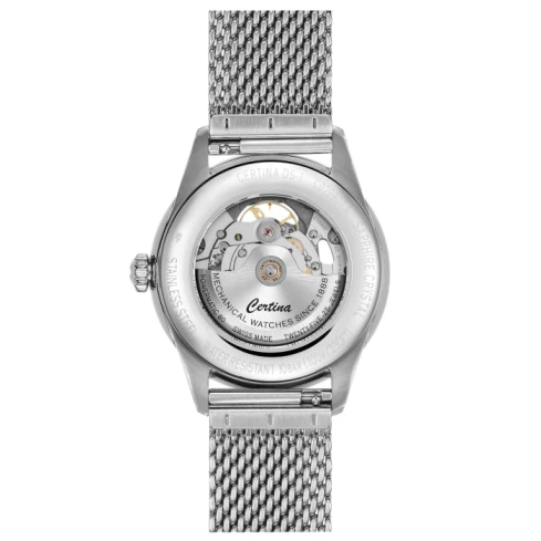 Мъжки ръчен часовник с автоматичен механизъм - корпус от Стомана - Стоманена верижка - цвят Скелетон Сив