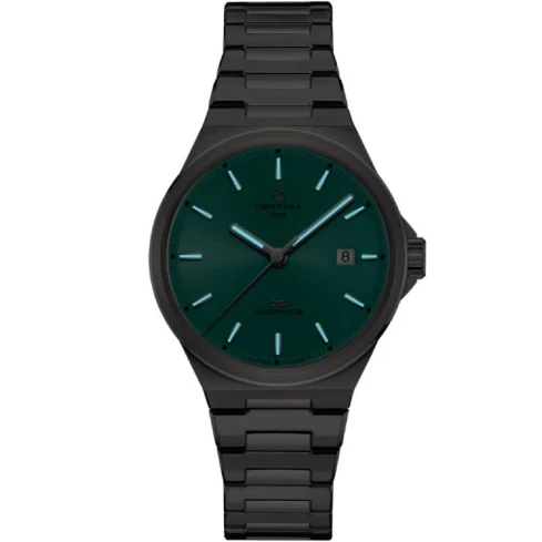 Мъжки ръчен часовник с автоматичен механизъм - корпус от Стомана - Стоманена верижка - цвят Тюркоаз