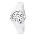 Унисекс ръчен часовник с кварцов механизъм - корпус от Полимер - Каучук - цвят Бял