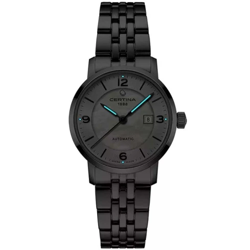 Дамски ръчен часовник с автоматичен механизъм - корпус от Стомана - Стоманена верижка - цвят Седеф Розово Злато