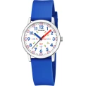 Унисекс ръчен часовник с кварцов механизъм - корпус от Полимер - Полимер - цвят Бял Син