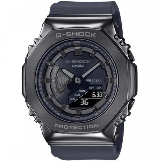 Casio GM-S2100B-8AER G-Shock - Мъжки ръчен часовник с кварцов механизъм - корпус от Полимер - Полимер - цвят Черен Черен