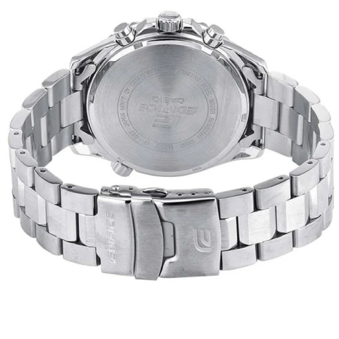 Мъжки ръчен часовник с кварцов механизъм - корпус от Стомана - Стоманена верижка - цвят Черен Сив