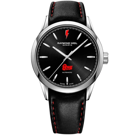 Мъжки ръчен часовник с автоматичен механизъм - корпус от Стомана - Естествена кожа - цвят Черен Черен