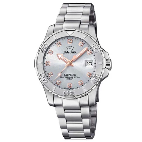 Дамски ръчен часовник с кварцов механизъм - корпус от Стомана - Стоманена верижка - цвят Сребрист Сив