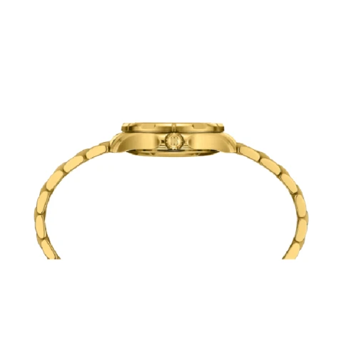 Дамски ръчен часовник с кварцов механизъм - корпус от Стомана - Стоманена верижка - цвят Шампанско Злато