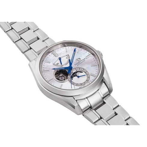 Мъжки ръчен часовник с автоматичен механизъм - корпус от Стомана - Стоманена верижка - цвят Седеф