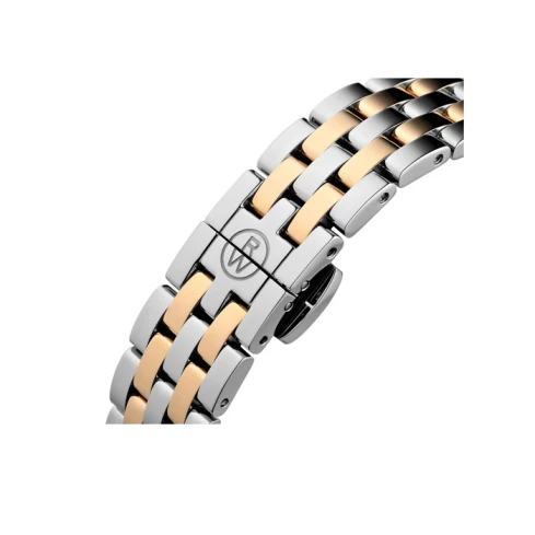 Дамски ръчен часовник с кварцов механизъм - корпус от Стомана - Стоманена верижка - цвят Седеф Сив