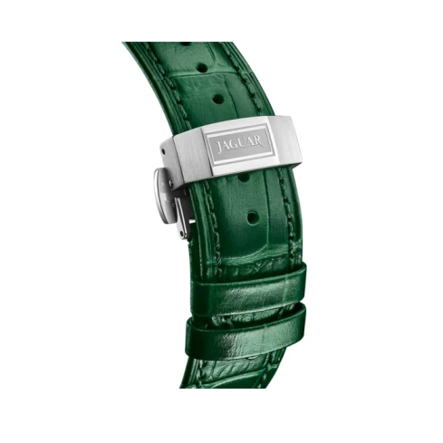 Мъжки ръчен часовник с автоматичен механизъм - корпус от Стомана - Златна верижка - цвят Зелен Зелен