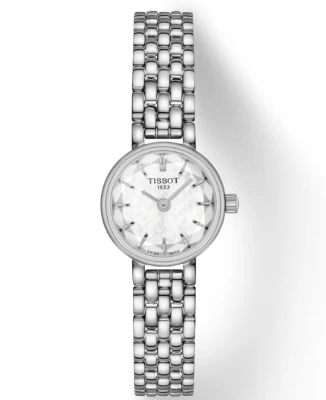 Дамски ръчен часовник с кварцов механизъм - корпус от Стомана - Стоманена верижка - цвят Седеф Сив