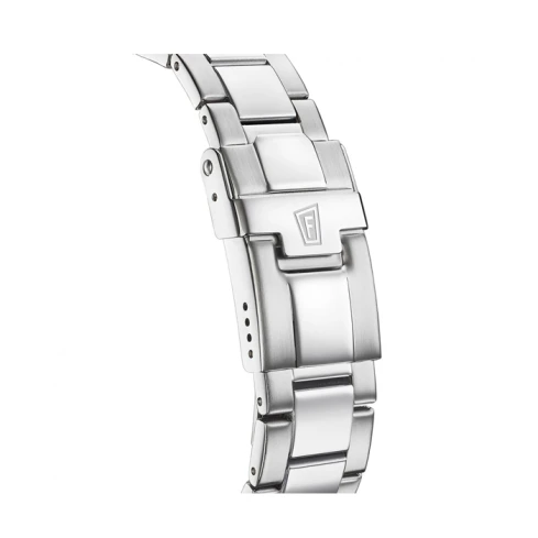 Дамски ръчен часовник с кварцов механизъм - корпус от Стомана - Стоманена верижка - цвят Червен Сив