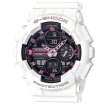Casio GMA-S140M-7AER G-Shock - Мъжки ръчен часовник с кварцов механизъм - корпус от Полимер - Полимер - цвят Черен Бял