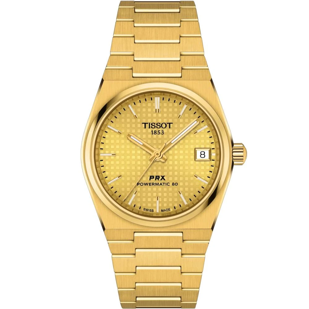 Унисекс ръчен часовник с автоматичен механизъм - корпус от Стомана - Стоманена верижка - цвят Злато