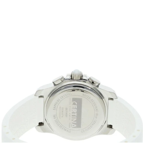 Дамски ръчен часовник с кварцов механизъм - корпус от Стомана и керамика - Каучук - цвят Бял Бял