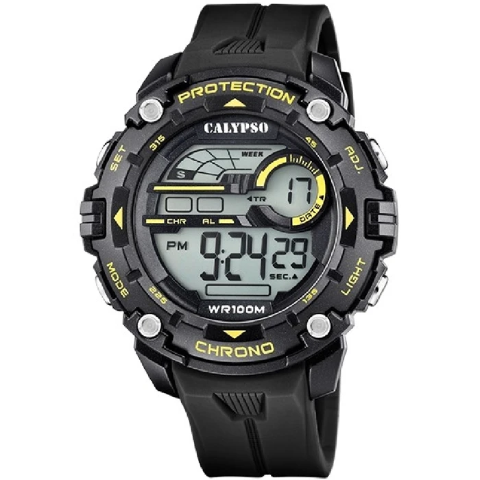 Унисекс ръчен часовник с кварцов механизъм - корпус от Полимер - Полимер - цвят Сив Черен