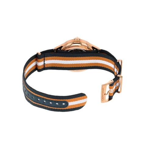 Мъжки ръчен часовник с автоматичен механизъм - корпус от Стомана - Нато каишка - цвят Сребрист Бял