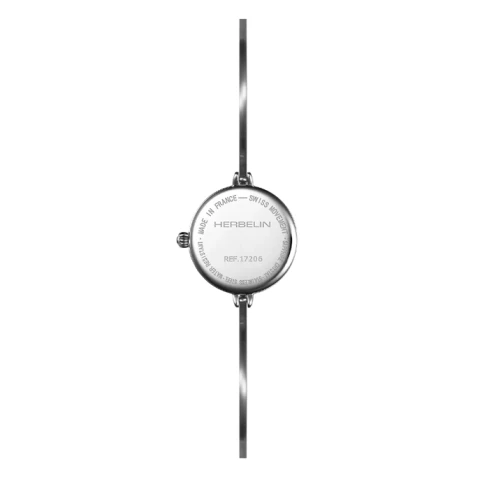 Дамски ръчен часовник с кварцов механизъм - корпус от Стомана - Стоманена верижка - цвят Седеф Сив