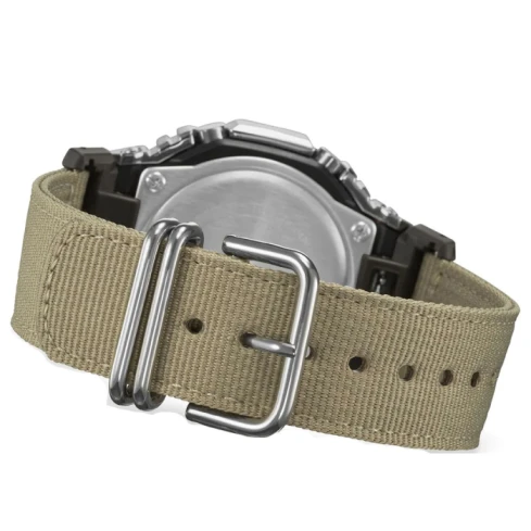 Мъжки ръчен часовник с кварцов механизъм - корпус от Полимер - Текстил - цвят Черен