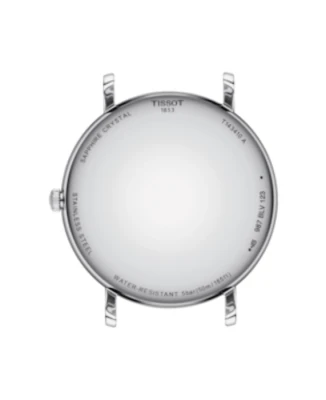 Мъжки ръчен часовник с кварцов механизъм - корпус от Стомана - Стоманена верижка - цвят Бял Сив