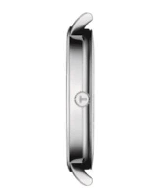 Мъжки ръчен часовник с кварцов механизъм - корпус от Стомана - Стоманена верижка - цвят Бял Сив