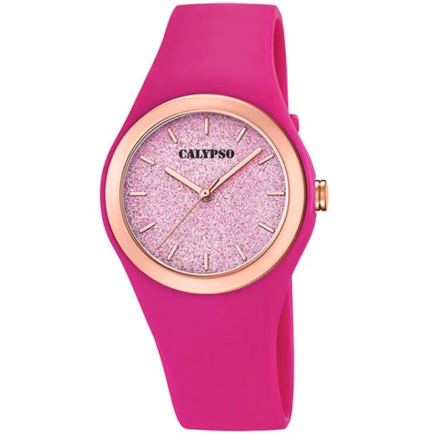 Унисекс ръчен часовник с кварцов механизъм - корпус от Полимер - Полимер - цвят Розов Розов