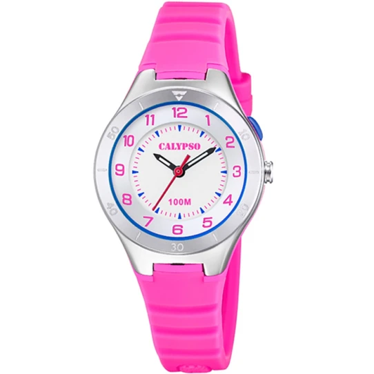 Унисекс ръчен часовник с кварцов механизъм - корпус от Полимер - Полимер - цвят Сребрист Розов