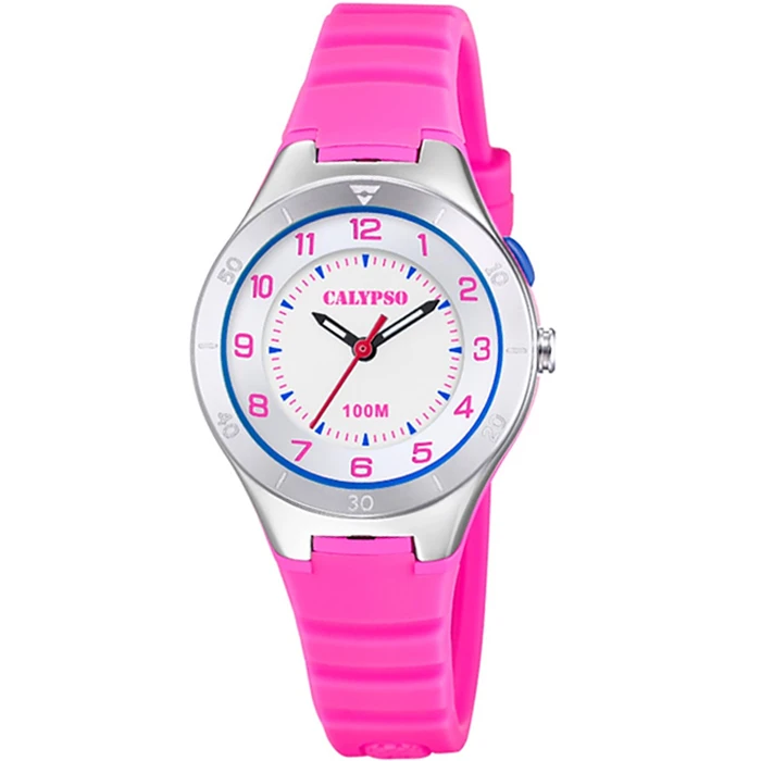 Унисекс ръчен часовник с кварцов механизъм - корпус от Полимер - Полимер - цвят Сребрист Розов