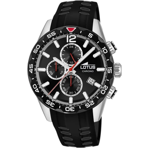 Мъжки ръчен часовник с кварцов механизъм - корпус от Стомана - Силиконова каишка - цвят Черен Черен