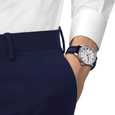 Мъжки ръчен часовник с автоматичен механизъм - корпус от Стомана - Стоманена верижка - цвят Сив